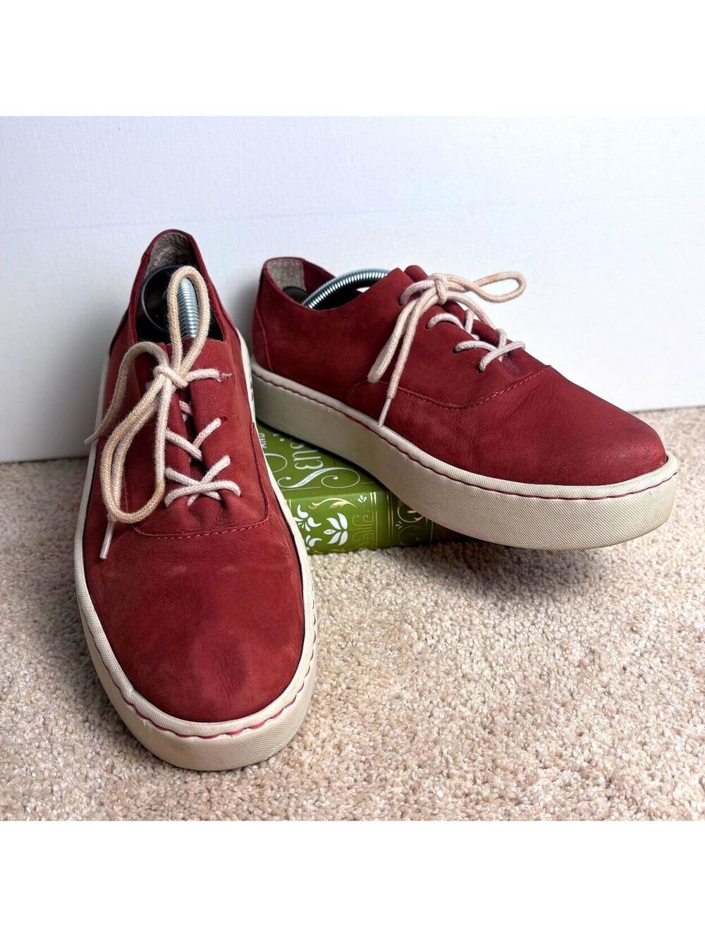 Born Smooth Leather Red Sneakers